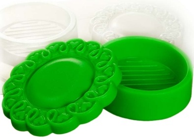 Объемная форма для мыла зеленого цвета